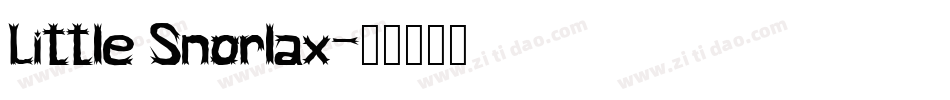 Little Snorlax字体转换